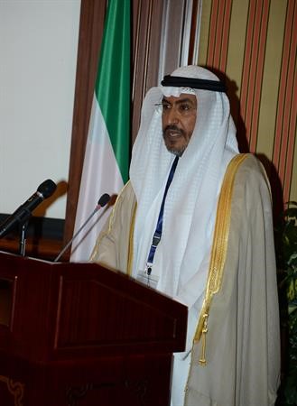 دناجي المطيري يلقي كلمته خلال اللقاء ﻿