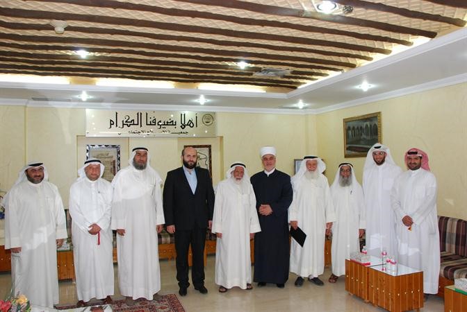 رئيس وفد علماء البوسنة حسن كفاروفيتش وفريق عمل جمعية الاصلاح الاجتماعي