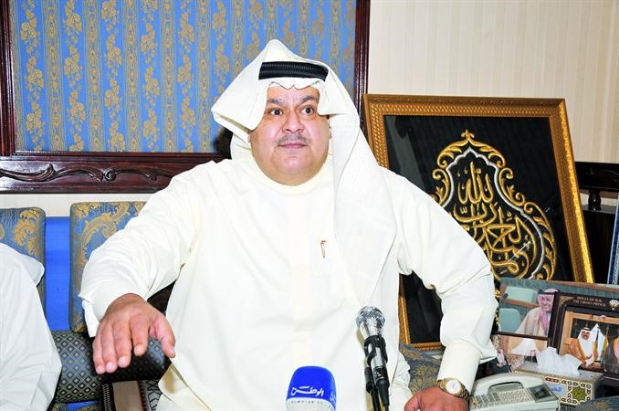 الرئيس الفخري لنادي الجهراء مشعل العيار يتحدث للاعبين