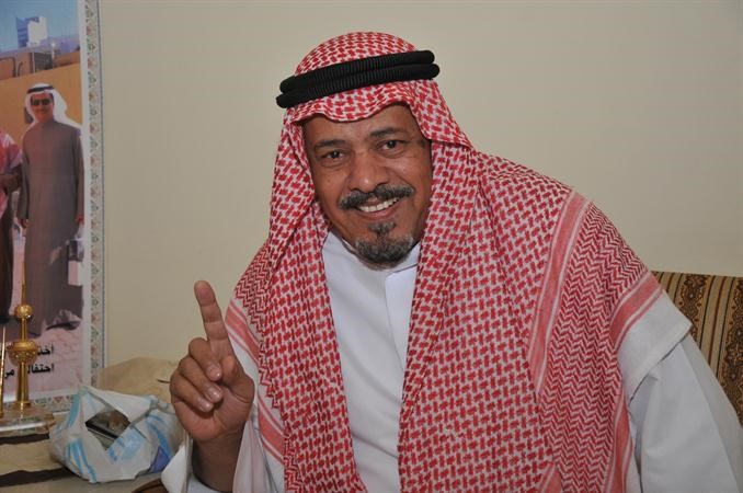سليمان الزايد العبيد خلال اللقاء 	محمد خلوصي﻿