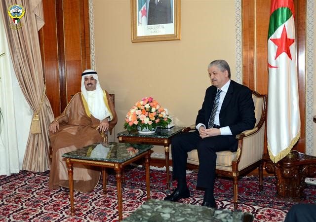 الرئيس الراشد مع الوزير الاول بقصر الحكومة عبدالمالك سلال