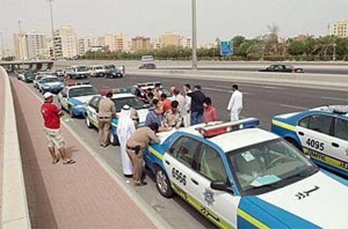 صورة ارشيفية لاحدى الحملات المرورية