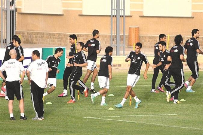 المعنويات مرتفعة في تدريبات منتخب مصر الاخيرة 