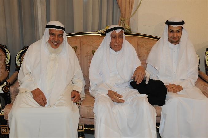 المعرس خالد الجسار مع جده خالد الجسار والعم حمود الجسار