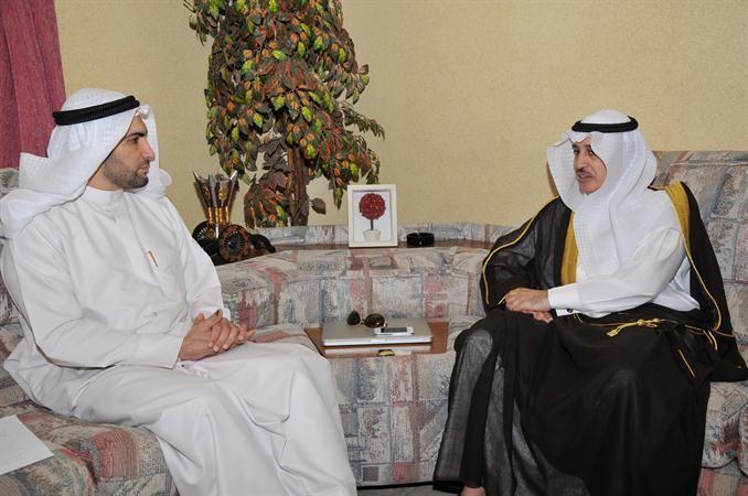 سلمان الجويعد متحدثا الى الزميل محمد راتب﻿