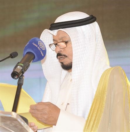 محمد المسيلم متحدثا في الحفل