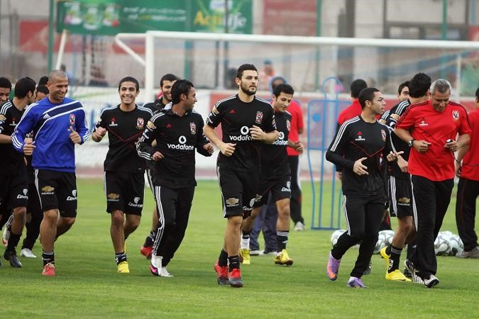 حسام غالي في تدريب سابق للاهلي بات جاهزا للعودة الى الفريق