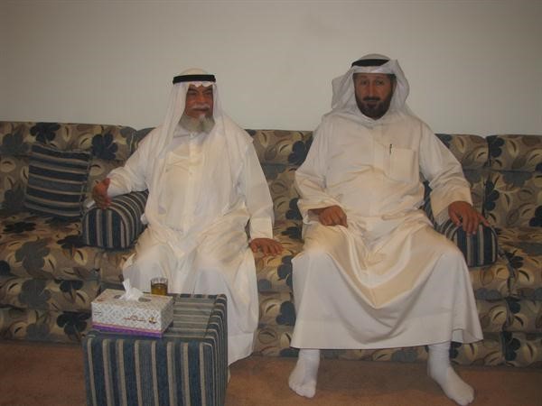 سلمان مندني وسالم الوهيب خلال المحاضرة