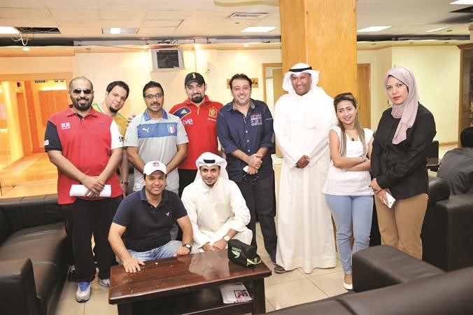 البلام مع طاقم القايلة الرياضية﻿
