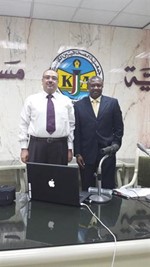 الزميل اسامة دياب مع د اوتشي انيبادي﻿