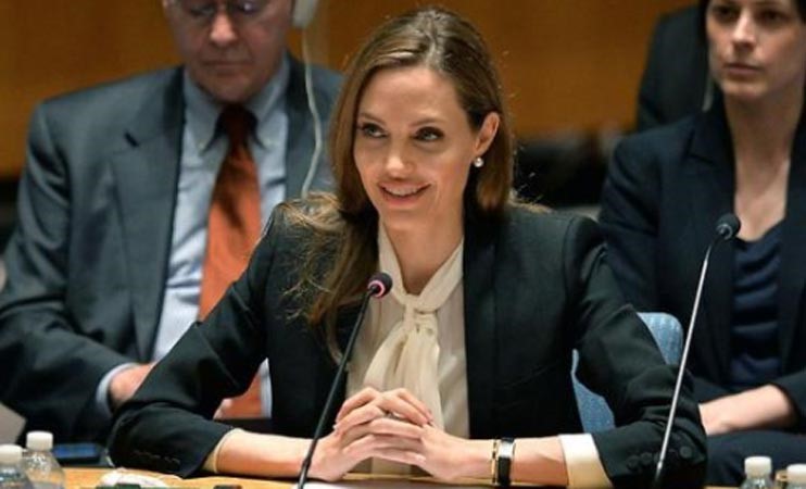 بالفيديو.. أنجلينا جولي تحارب الإغتصاب من داخل مجلس الامن الدولي