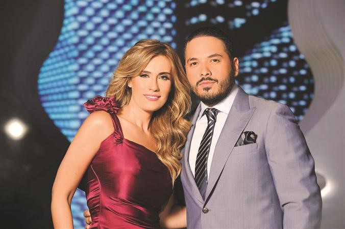 رامي عياش مع شانتال سرور ﻿