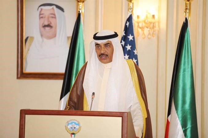 الشيخ صباح الخالد خلال المؤتمر﻿
