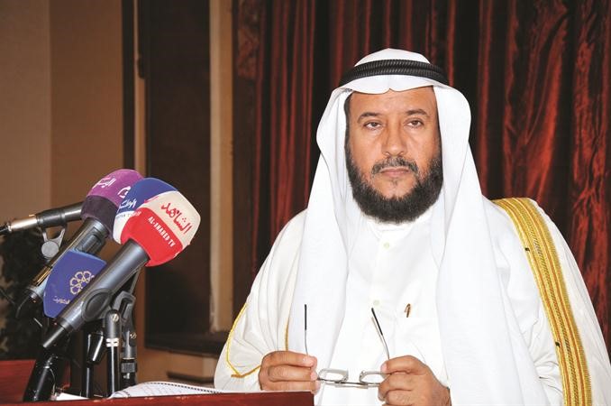ابراهيم الصالح متحدثا خلال افتتاح مشروع بريرة ﻿