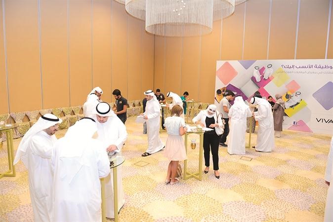 جانب من المقابلات الفورية للتوظيف الذي اطلقته VIVA