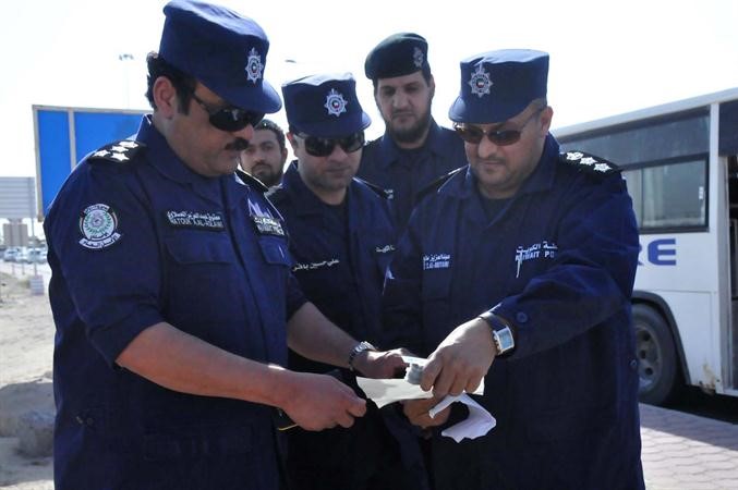 مدير امن الاحمدي بالانابة يتابع خطة الحملة﻿