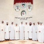 الشيخ محمد العبدالله مع وفد الصم بالصالة 