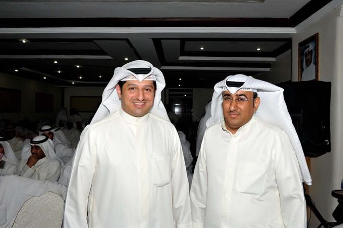 مبدر الشريعان مع الزميل محمد الدشيش﻿