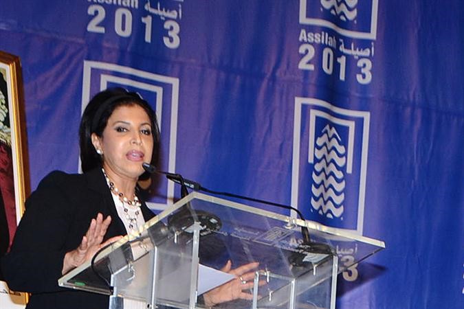 اقبال الاحمد متحدثة في الجلسة الافتتاحية﻿