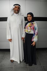 مريم بورزق مع والدها﻿