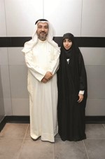 خديجة ووالدها فريال حماد
