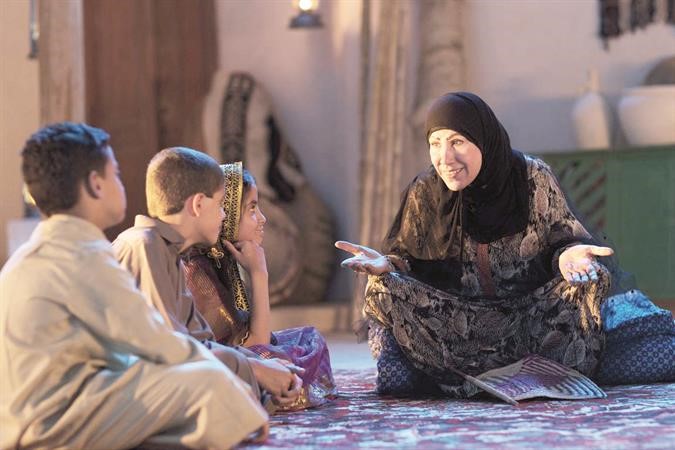 الفنانة مريم الصالح في احد المشاهد ﻿