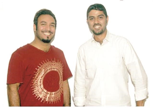  محمد الجاسر مع الزميل خالد السويدان 