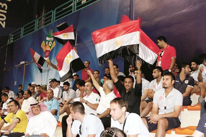 الجماهير المصرية شجعت فريق المقاصة بحماس كبير