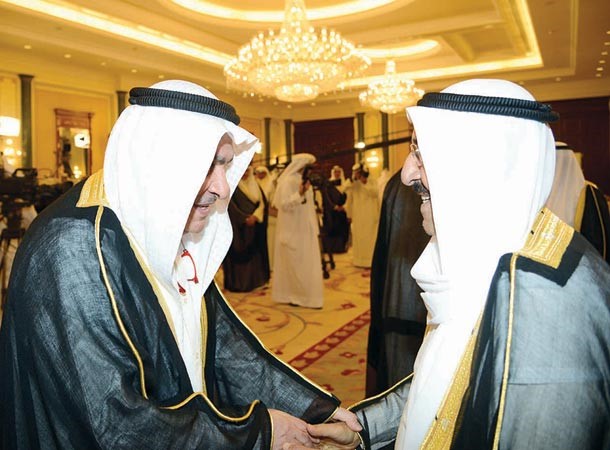 سمو الامير يتلقى التهاني من محمد الصقر
