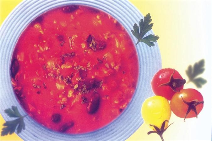 شوربة اللحم والفاصولياء