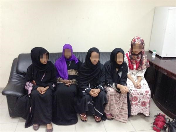 الوافدات المضبوطات