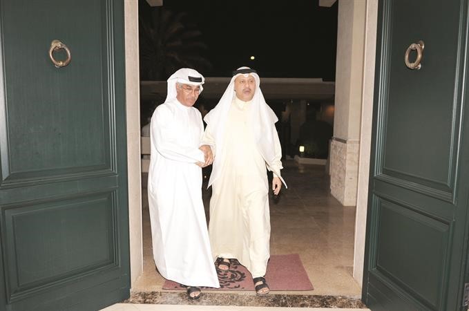 السفير بن شكر مرحبا بالسفير القطري عبدالعزيز الفهيد