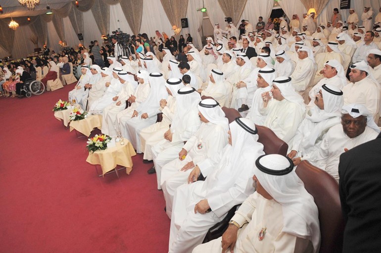 جانب من الحضور خلال تدشين الحملة الانتخابية لمرشح الدائرة الاولى النائب السابق صالح عاشور