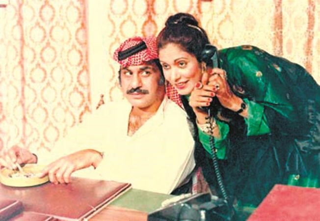 الراحلة عائشة ابراهيم مع الفنان القدير عبدالحسين عبد الرضا في مسلسل العتاوية ﻿