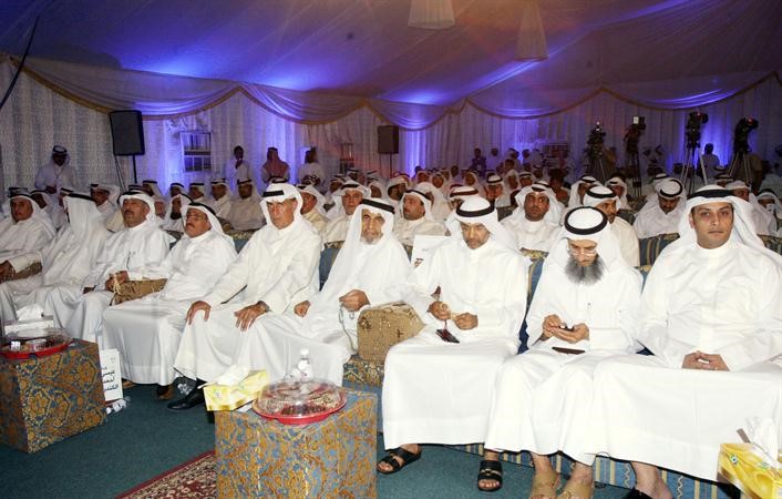 جانب من الحضور من ابناء الاولى في مقر الكندري
