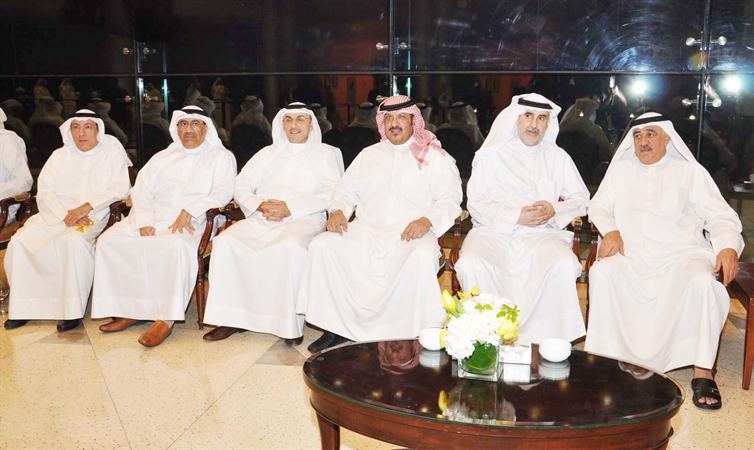 مصطفى الشمالي ونزار العدساني والشيخ طلال الخالد ونبيل بورسلي وعلي دغيم الشمري في مقدمة الحضور خلال الغبقة ﻿