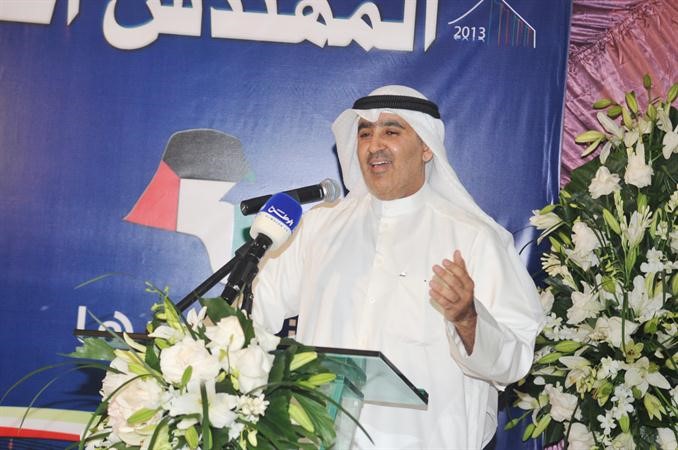 المرشح احمد الحمد متحدثا سعود سالم