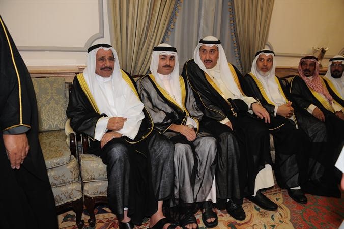 دمحمد البصيري والشيخ فيصل المالك والشيخ خالد العبدالله والشيخ شملان العبدالعزيز
﻿