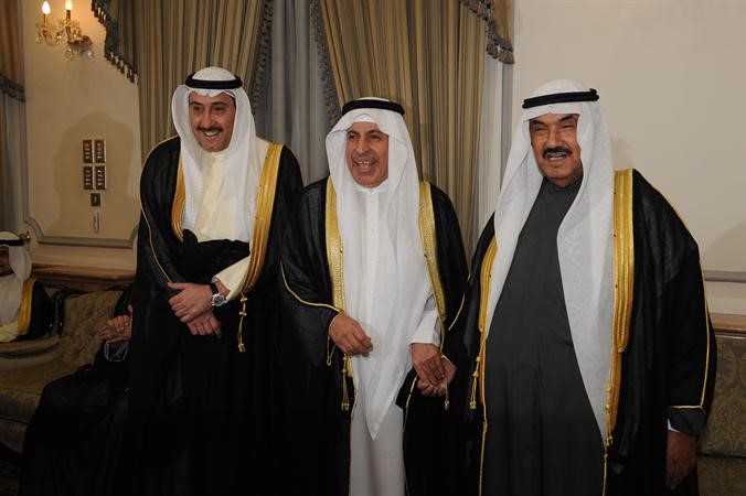 سمو الشيخ ناصر المحمد والسفير السعودي عبدالعزيز الفايز﻿