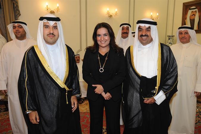 الشيخ خالد البدر وماشواق المضف والشيخ صباح الناصر﻿