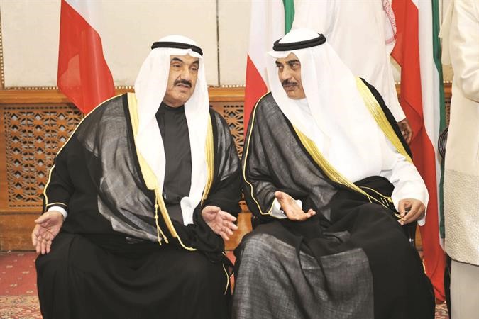 سمو الشيخ ناصر المحمد والشيخ صباح الخالد
