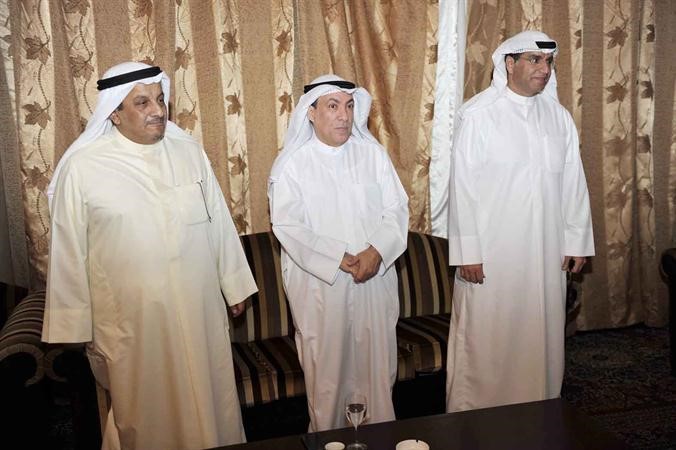 علي الشمري خلال استقباله رواد الغبقة