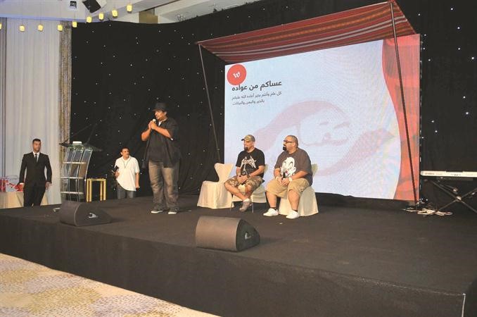 جانب من بعض الفقرات المسرحية التي تخللت الغبقة