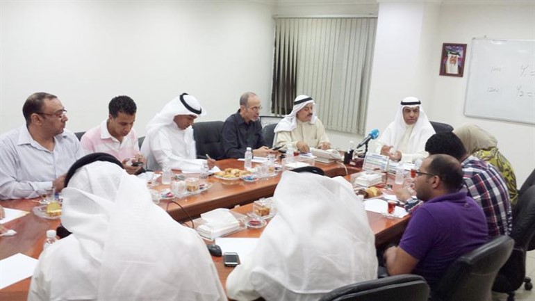 فوزي المجدلي خلال المؤتمر الصحافي﻿