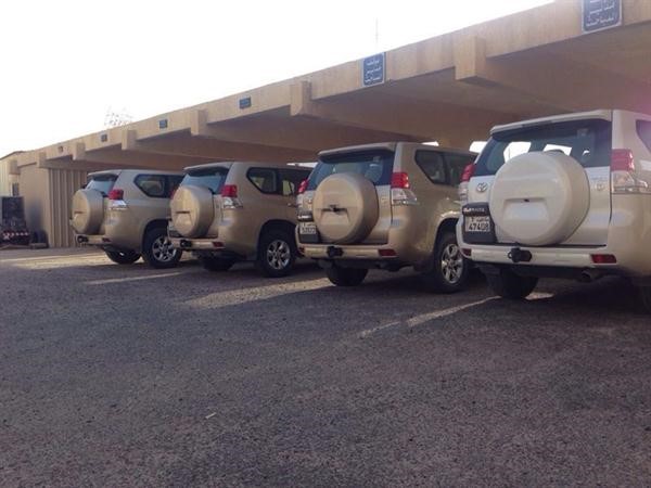 المركبات بعد ضبطها في مديرية امن الجهراء