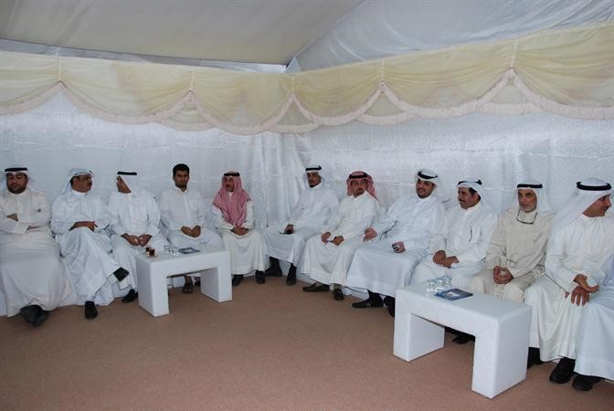 جانب من الحضور في مقر سامي المضف
