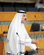 مرشح الدائرة الثالثة عبدالله المعيوف متحدثا في احدي الجلسات السابقة﻿
