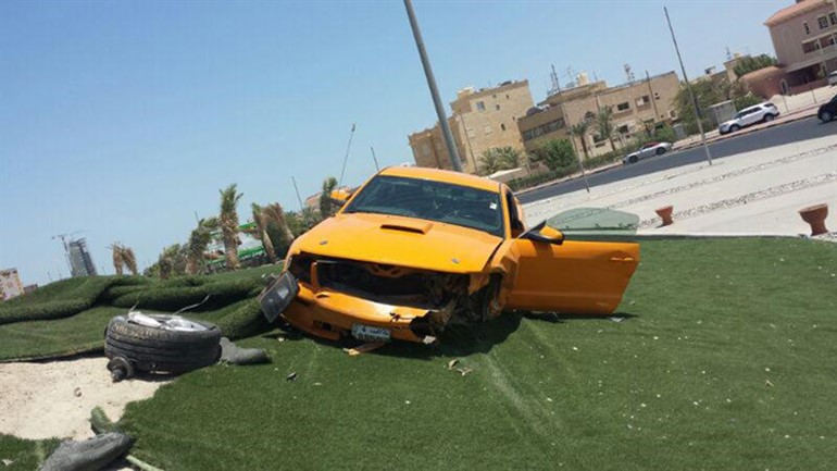 تلفيات جسيمة لحقتبالمركبة