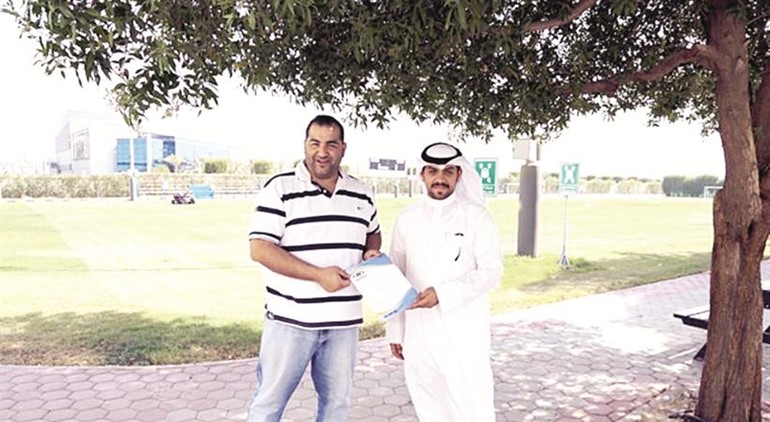 عبدالله السرحان وممثل الكلية الاسترالية