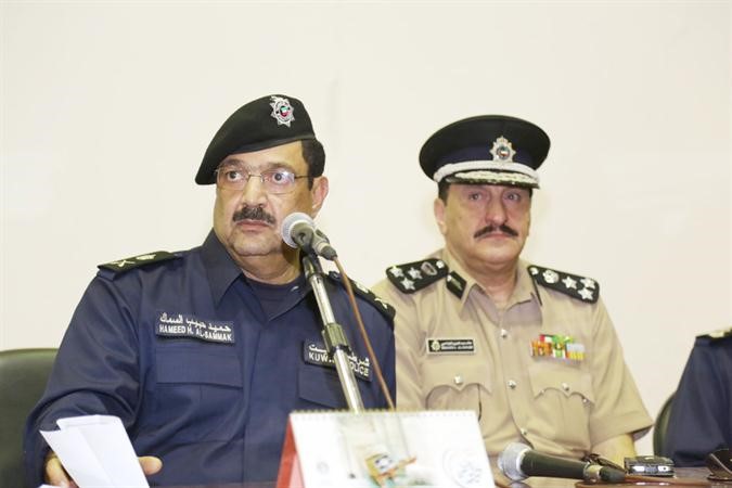 اللواء حميد السماك خلال اجتماعه مع قيادة امن الصناديق